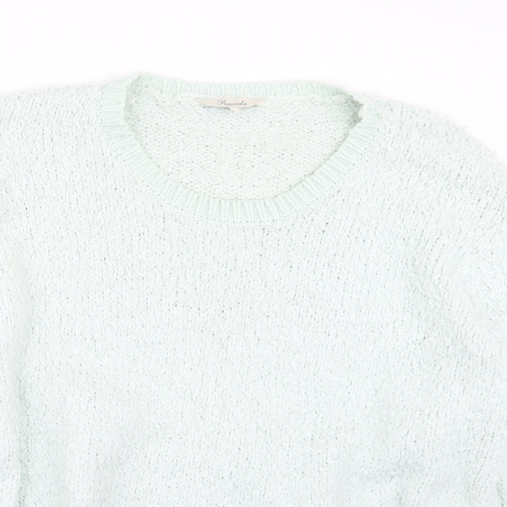 Peacocks Womens Green   Pullover Jumper Size XL
