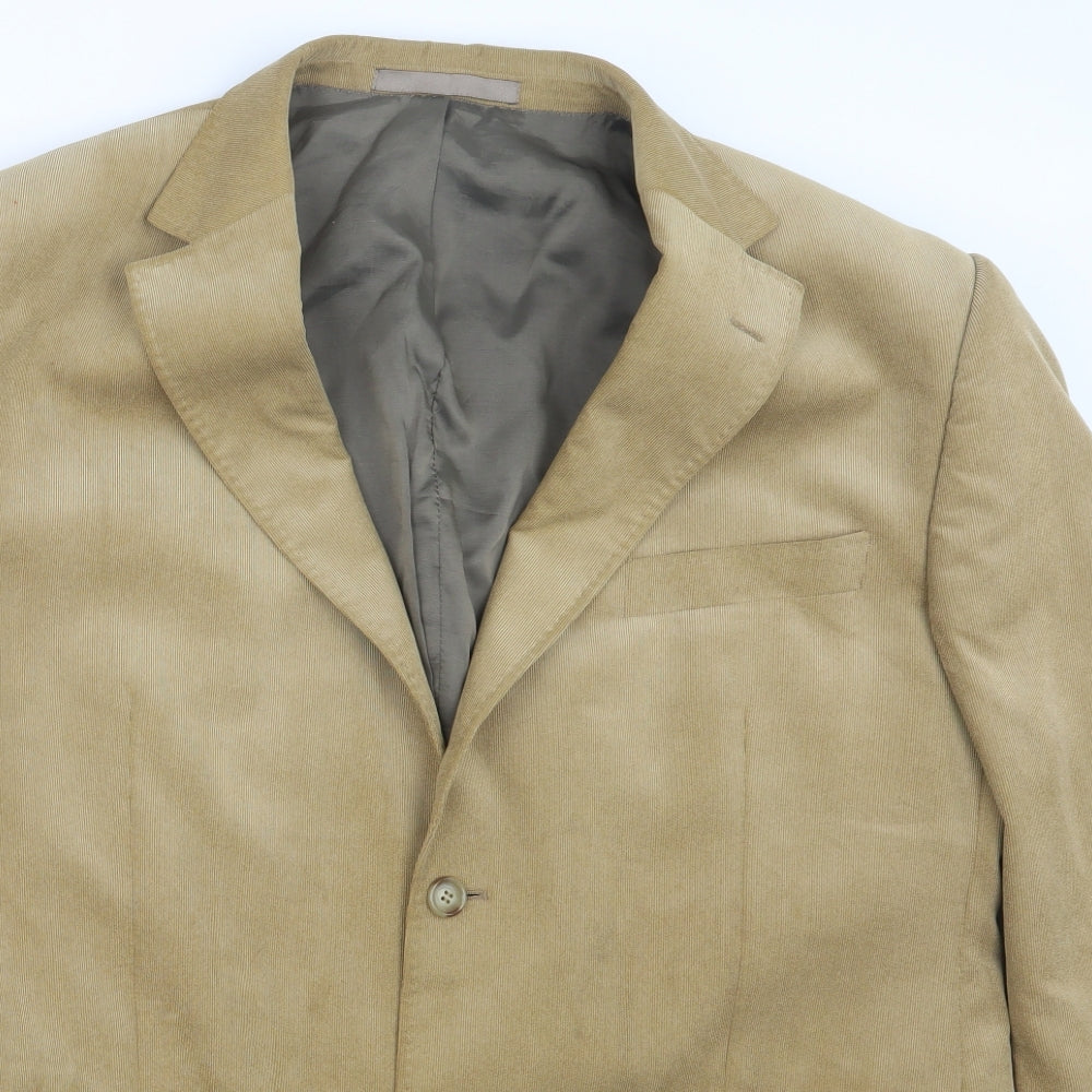 Marks and Spencer Mens Beige   Jacket Suit Jacket Size 42