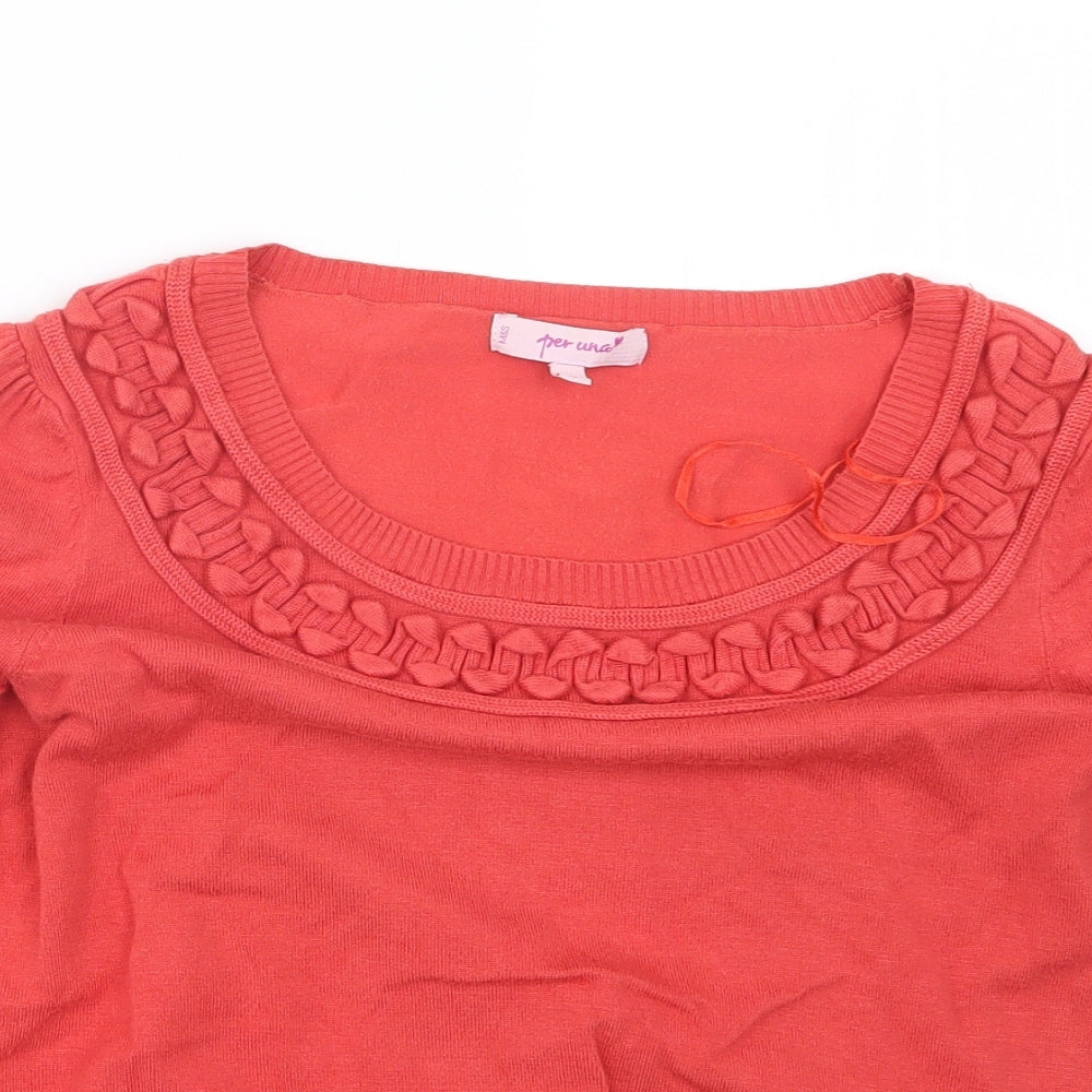 Per Una Womens Pink   Pullover Jumper Size 12