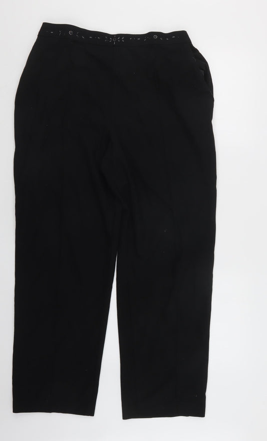 Preworn Womens Black   Trousers  Size 30 in L27.5 in