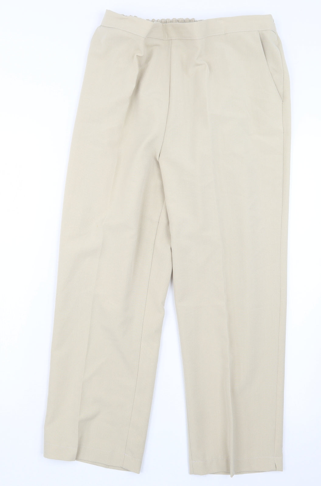Preworn Womens Beige   Trousers  Size 18 L23.5 in