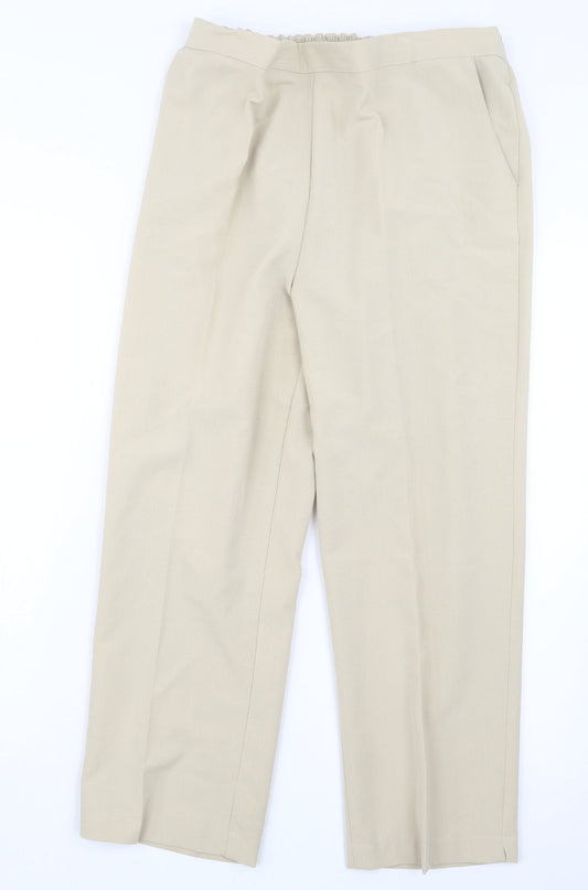 Preworn Womens Beige   Trousers  Size 18 L23.5 in