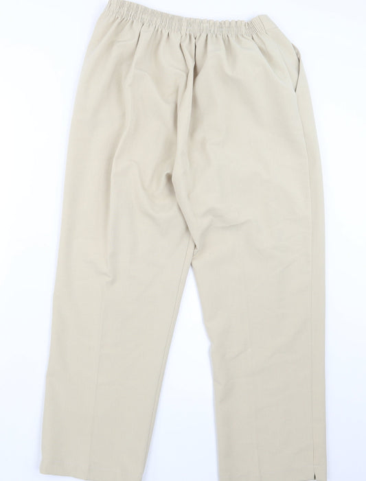 Preworn Womens Beige   Trousers  Size 18 L23.5 in