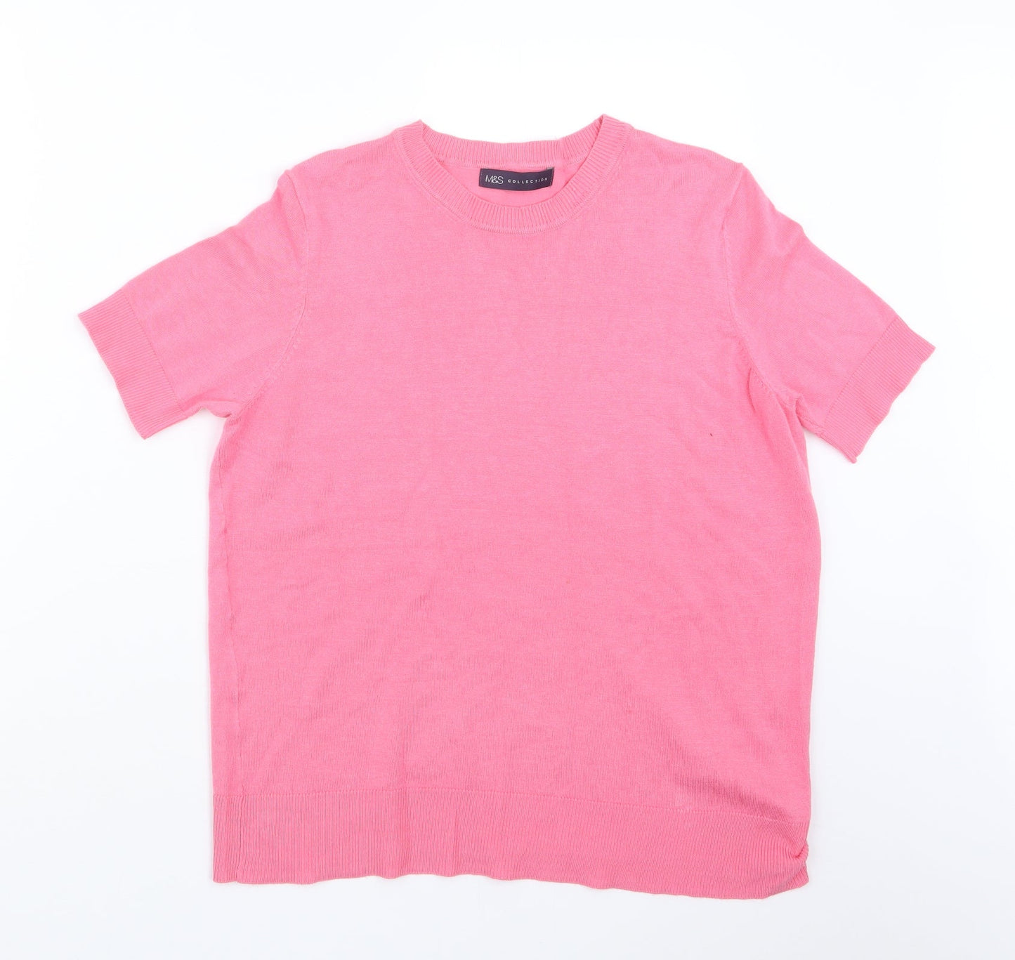 Marks and Spencer Womens Pink  Knit Pullover Jumper Size 12
