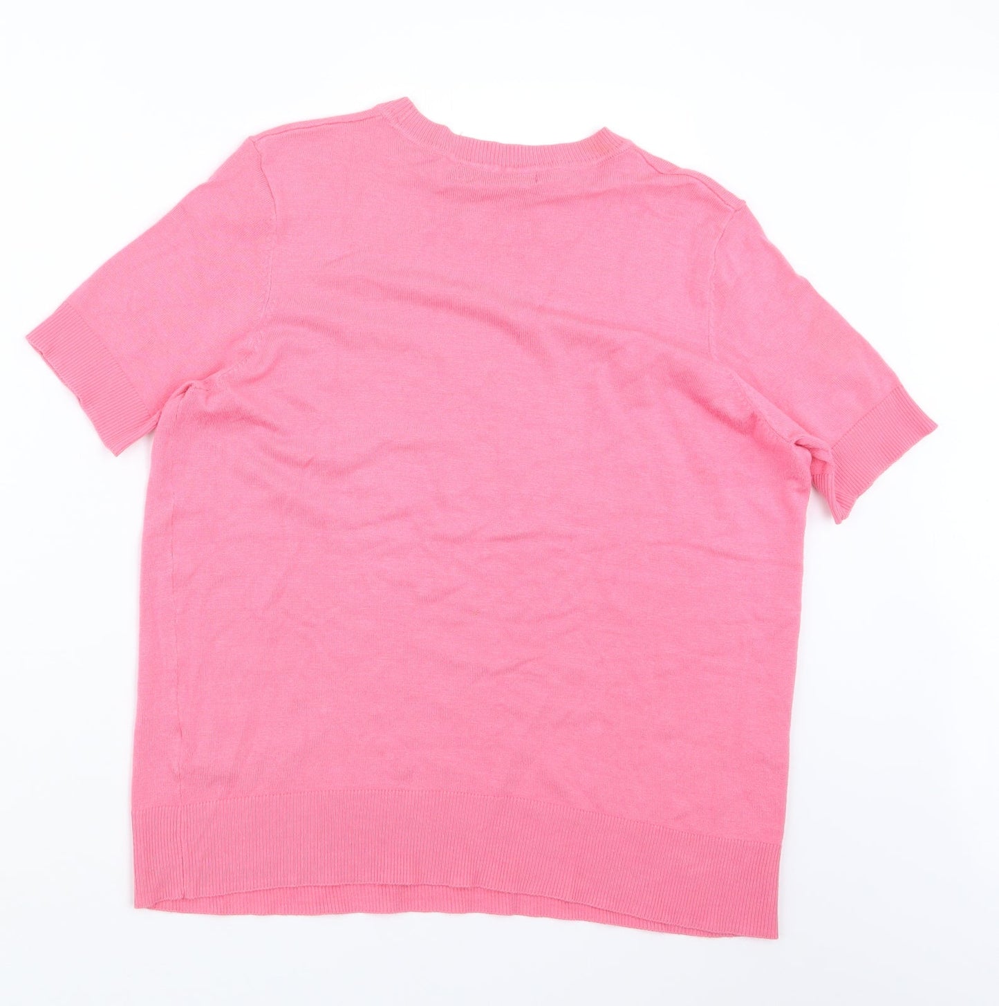 Marks and Spencer Womens Pink  Knit Pullover Jumper Size 12