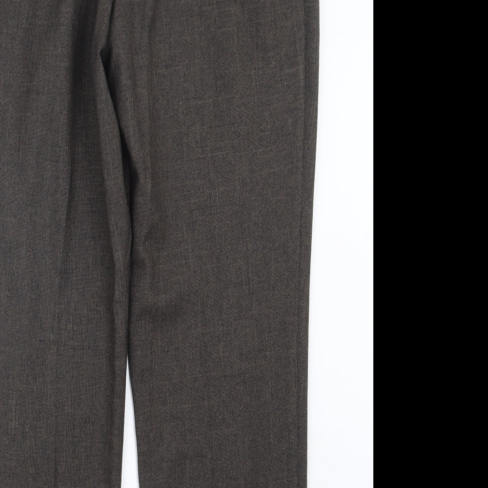 Marks and Spencer Womens Brown   Trousers  Size 12 L26 in