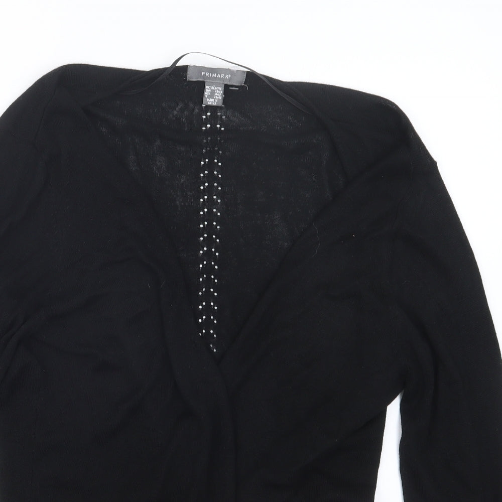 Primark Womens Black   Cardigan Jumper Size 14