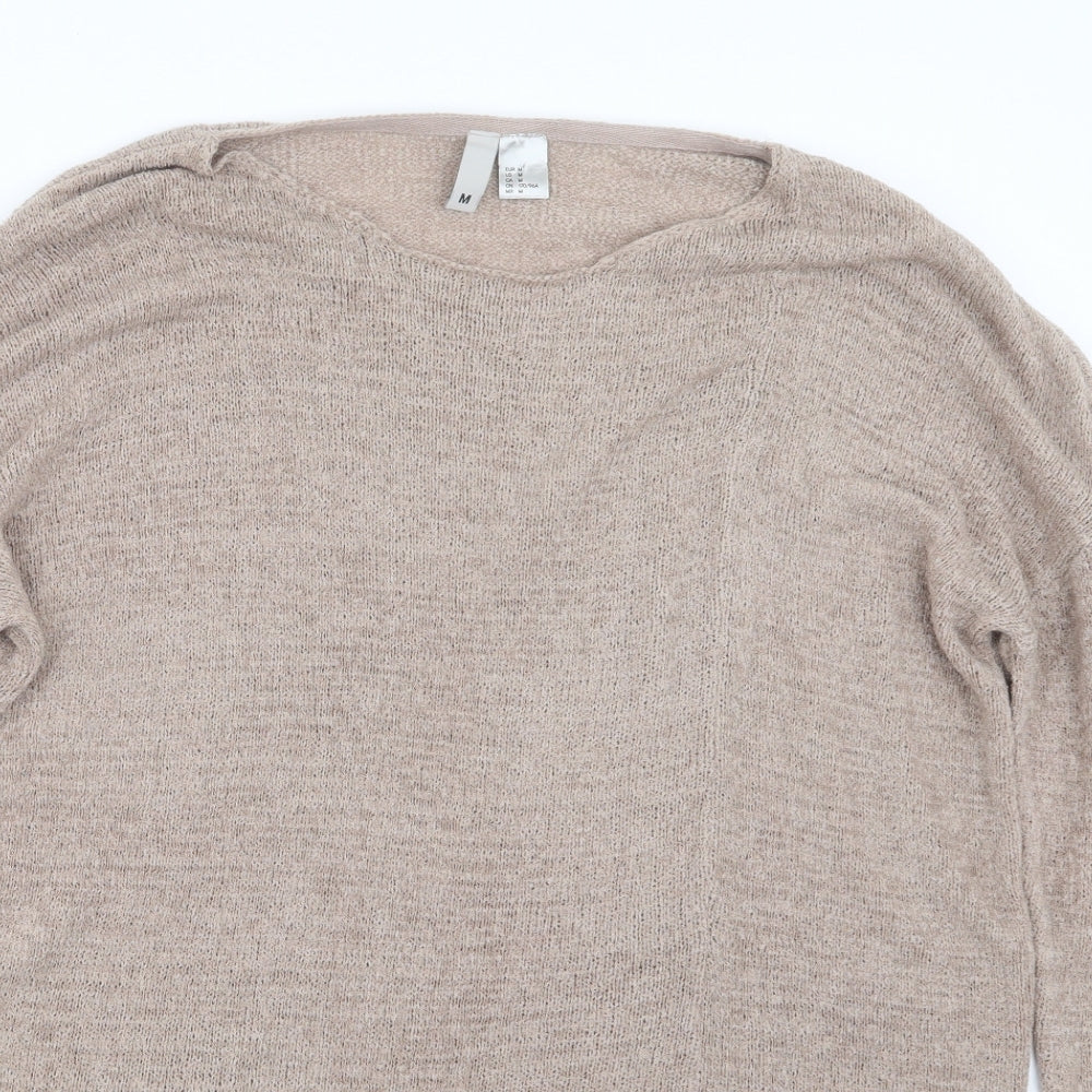 Divided by H&M Womens Beige  Knit Pullover Jumper Size M