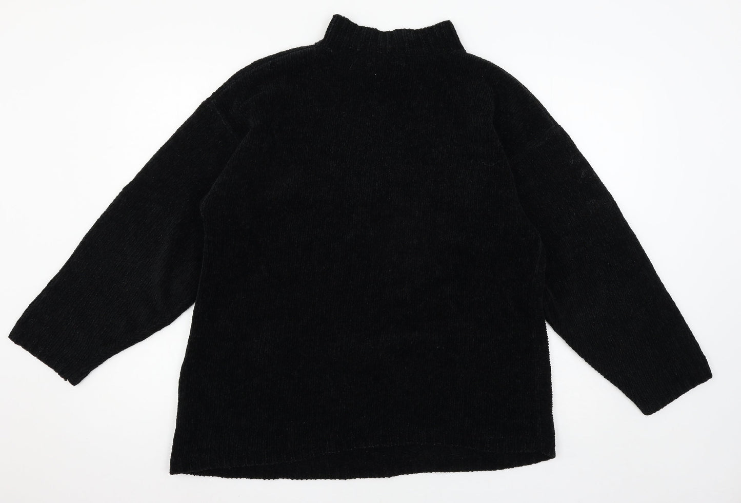 Nutshell Womens Black  Knit Pullover Jumper Size S