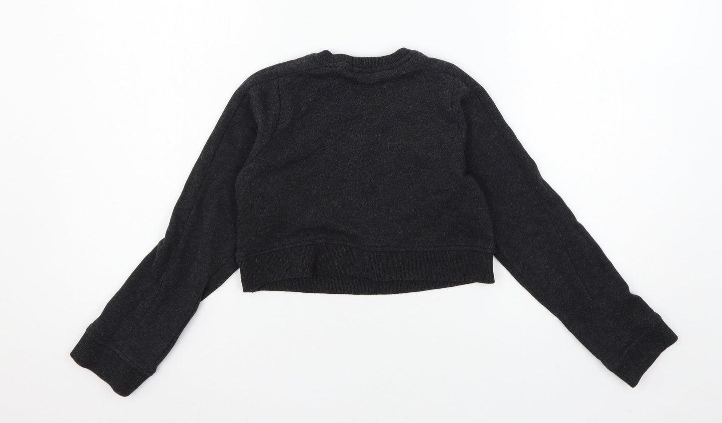 Miss E-vie Girls Grey  Jersey Pullover Sweatshirt Size 9-10 Years  - Believe