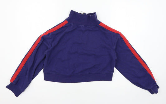 Divided by H&M Womens Blue  Jersey Pullover Sweatshirt Size XS