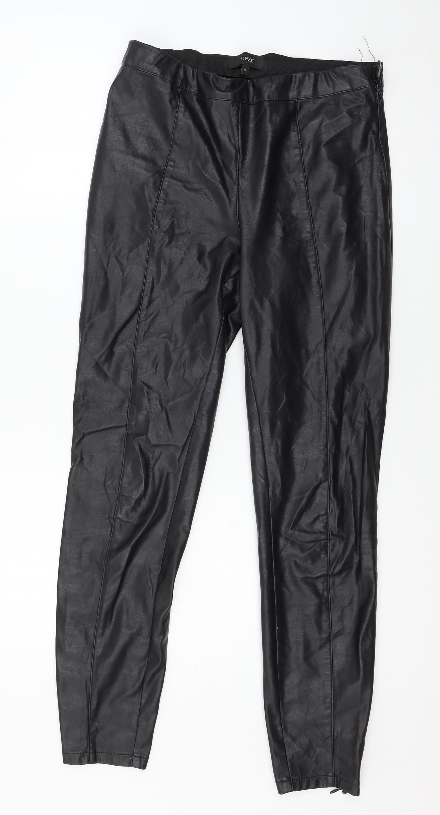 NEXT Womens Black   Trousers  Size 8 L27 in