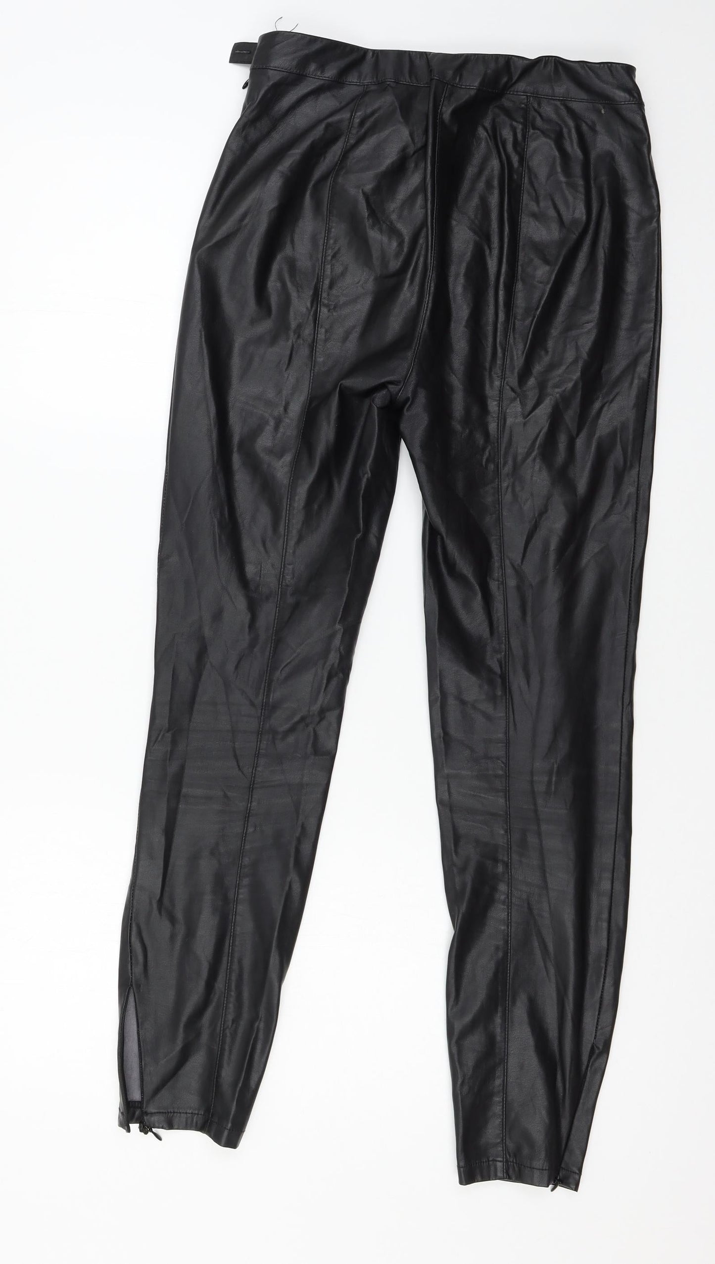 NEXT Womens Black   Trousers  Size 8 L27 in