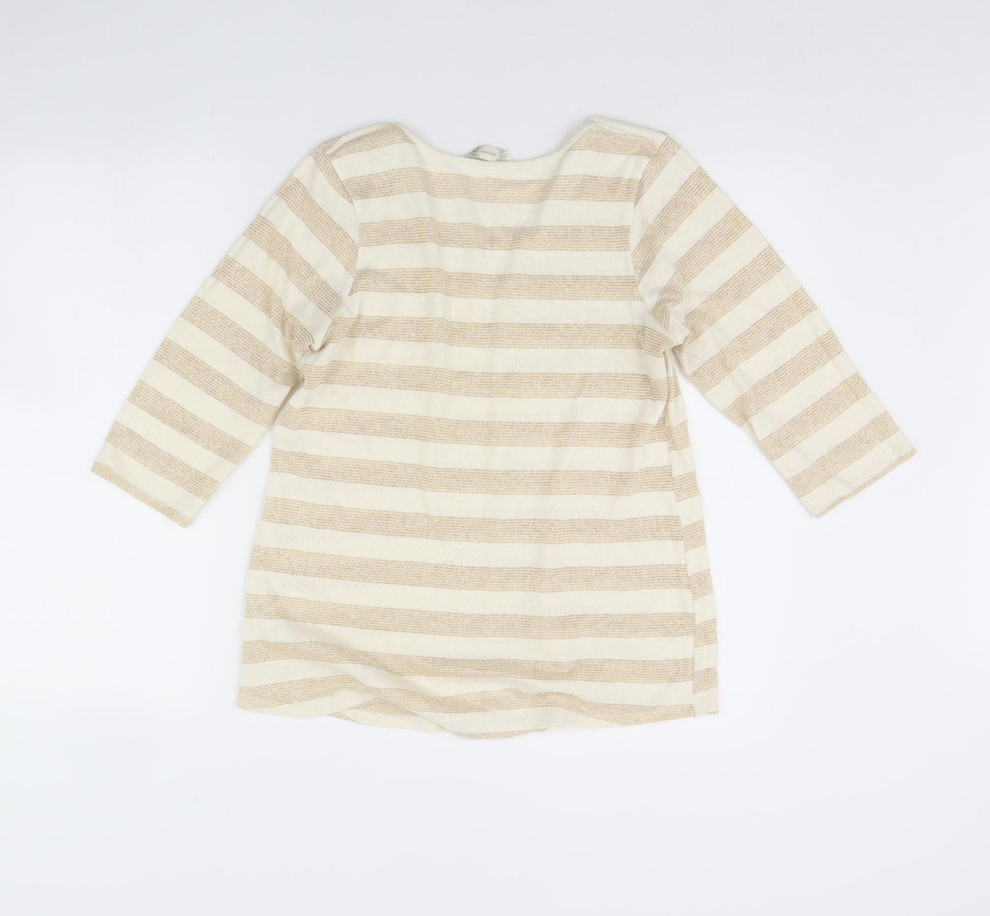 BHS Womens Beige Striped  Pullover Jumper Size 14