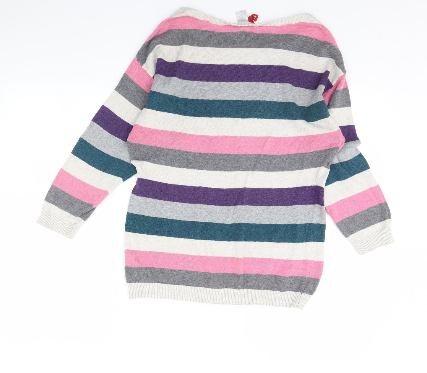 H&M Womens Pink Striped  Pullover Jumper Size XS