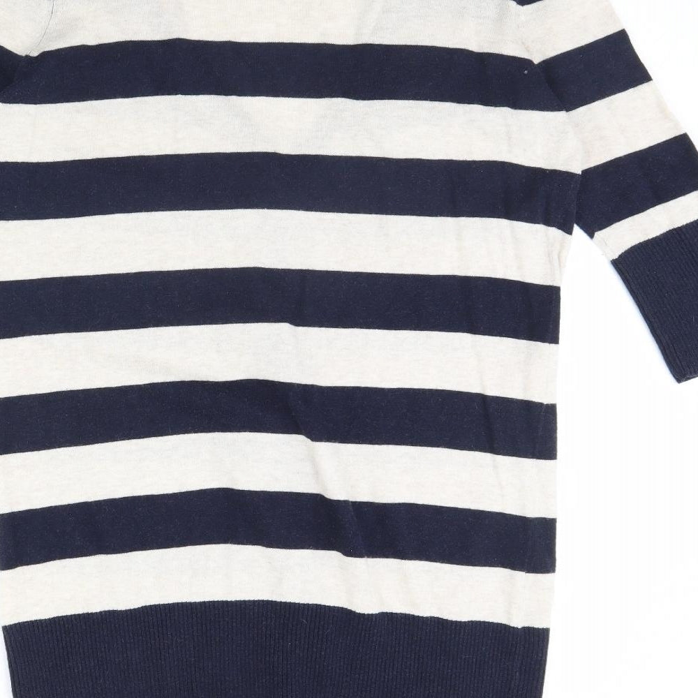 ASOS Womens Blue Striped  Cardigan Jumper Size 12