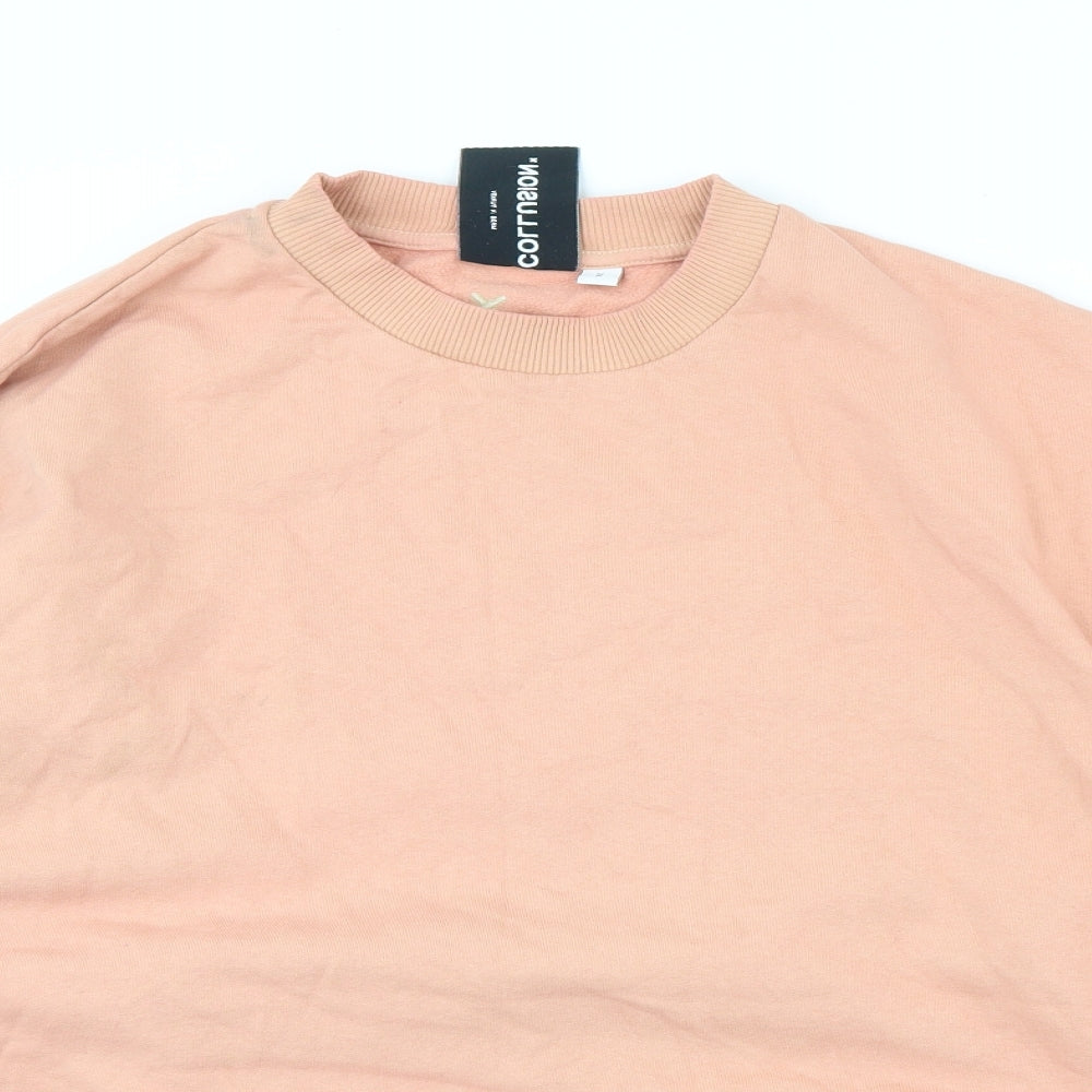 COLLUSION Womens Pink   Pullover Jumper Size 2XL