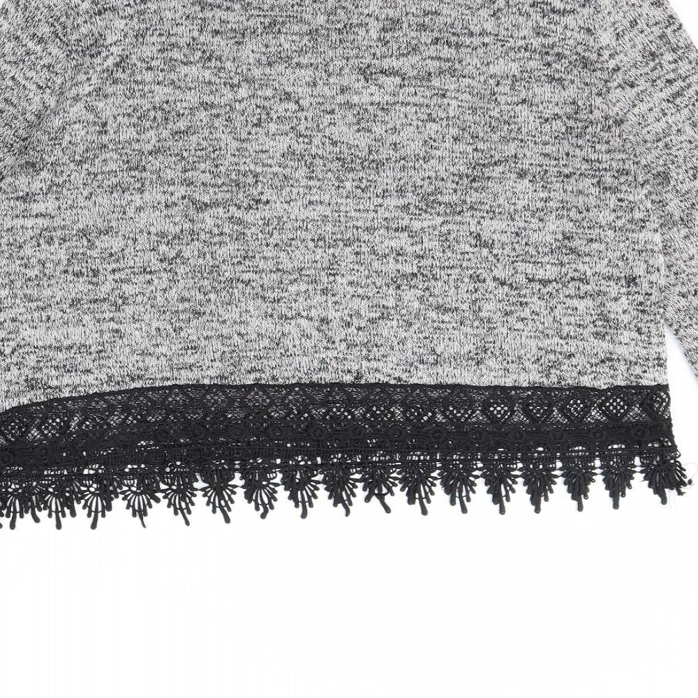 H&M Womens Grey   Pullover Jumper Size L