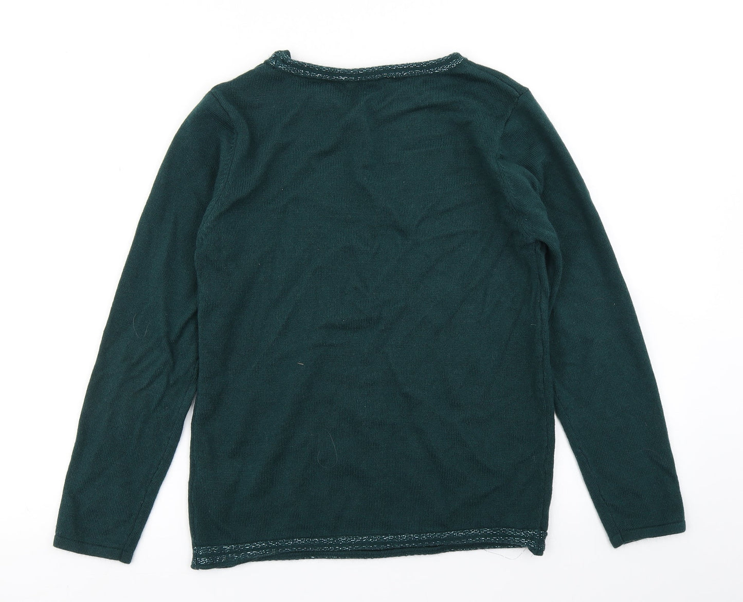 Anna Rose Womens Green  Knit Pullover Jumper Size S