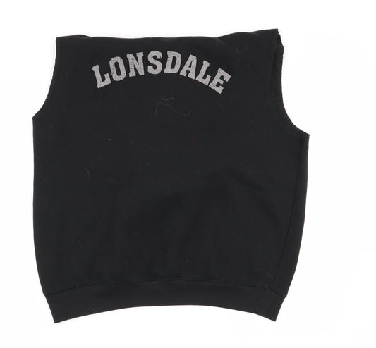 Lonsdale Mens Black   Pullover Jumper Size S