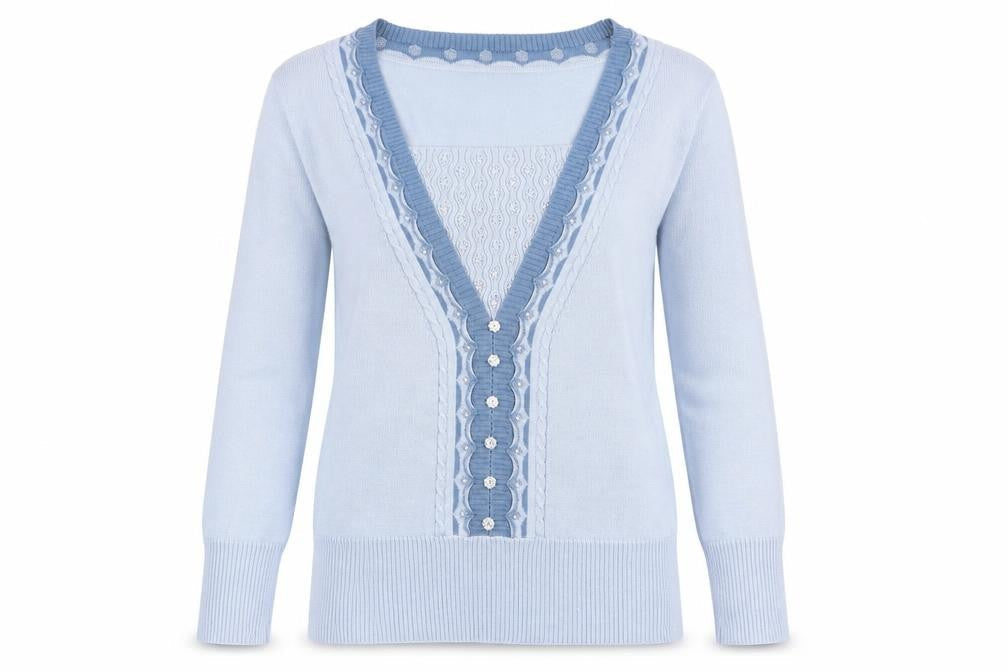 Daxon Womens Blue   Pullover Jumper Size 10