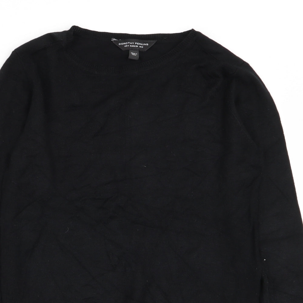 Dorothy Perkins Womens Black   Pullover Jumper Size 8