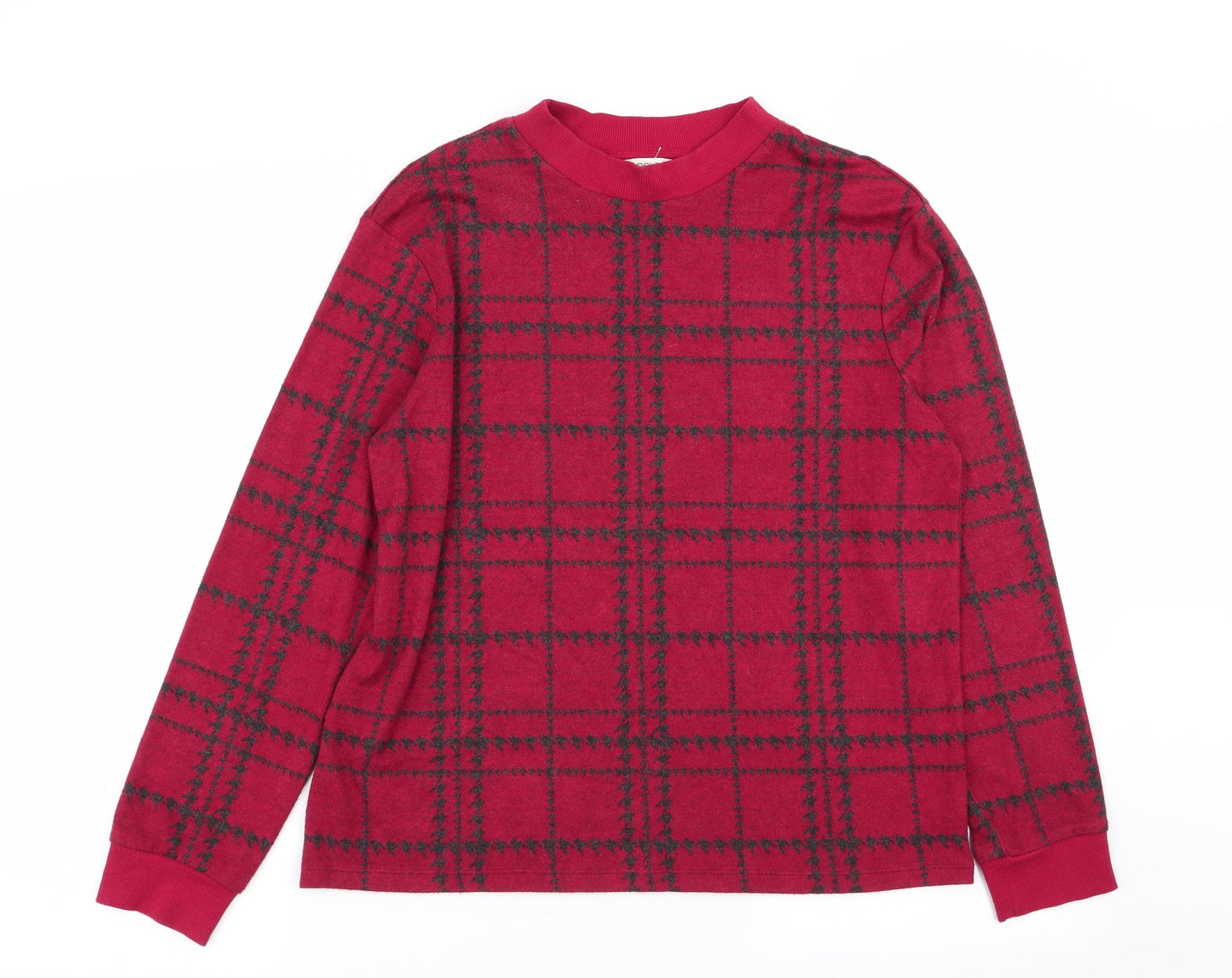 NEXT Womens Multicoloured Check  Pullover Jumper Size 14