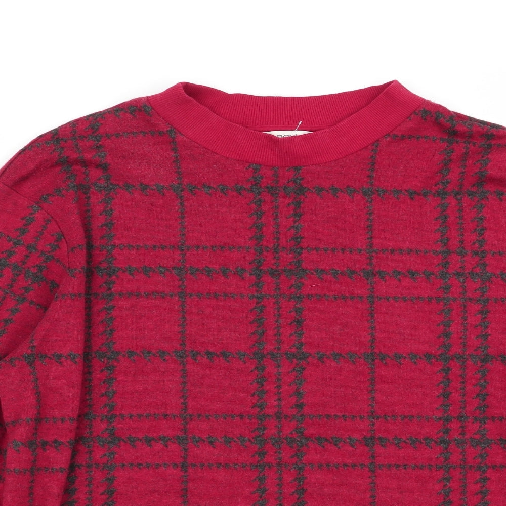 NEXT Womens Multicoloured Check  Pullover Jumper Size 14