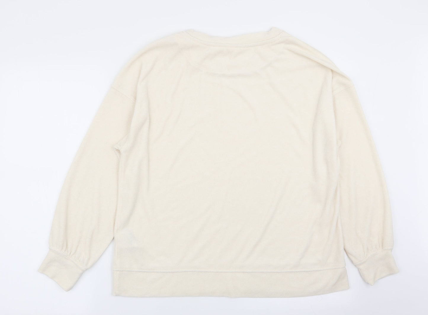 H&M Womens Ivory   Pullover Jumper Size 8
