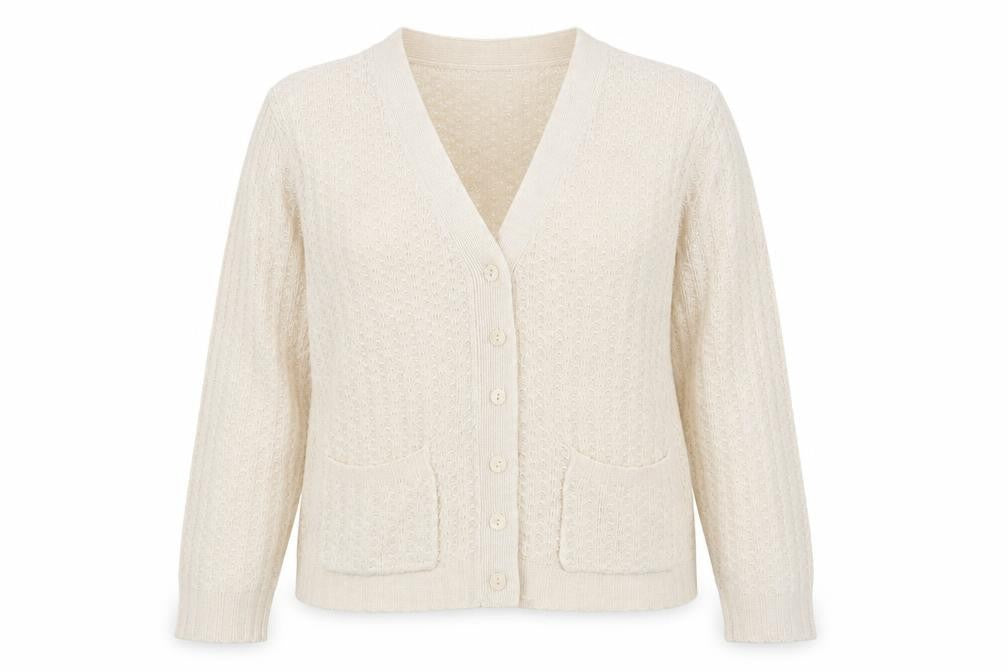 Damart Womens Beige   Cardigan Jumper Size 14
