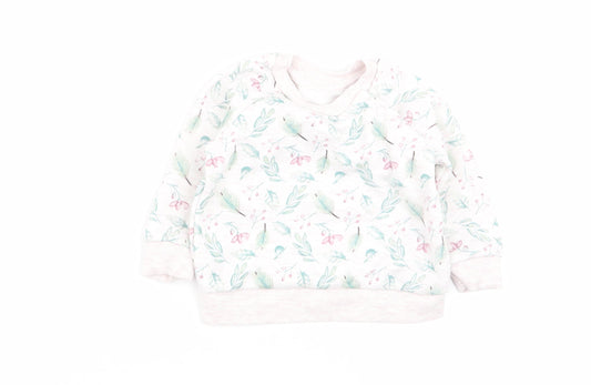 Primark Girls Multicoloured Floral  Pullover Jumper Size 3-6 Months
