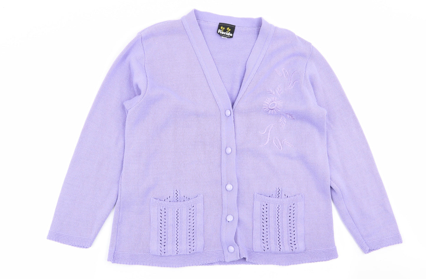 Florida Womens Purple   Cardigan Jumper Size M