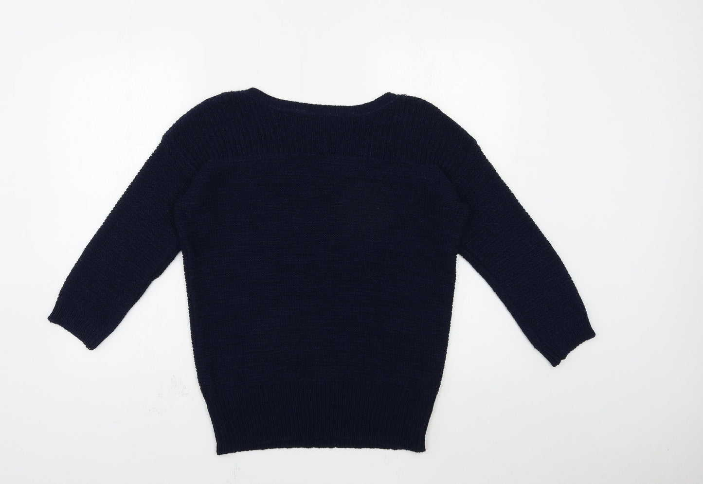 Wallis Womens Blue  Knit Pullover Jumper Size S
