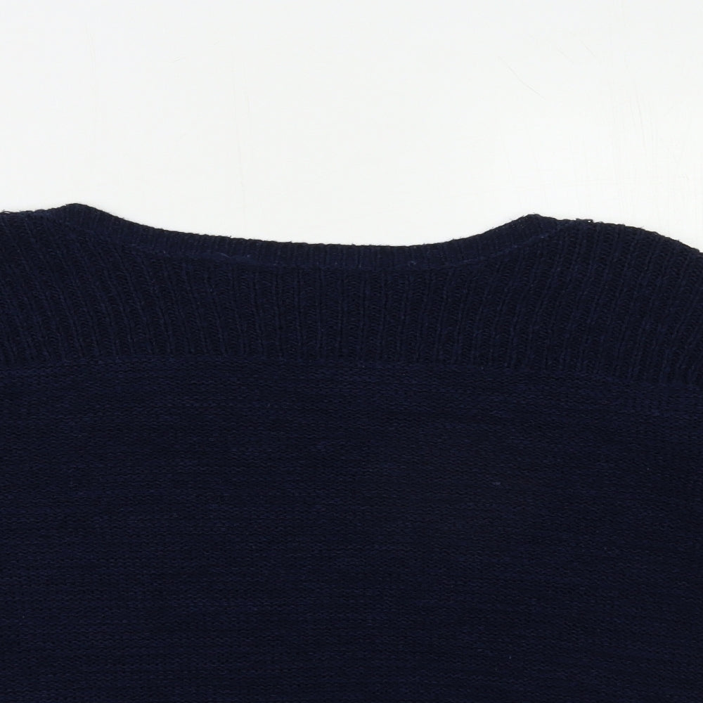 Wallis Womens Blue  Knit Pullover Jumper Size S