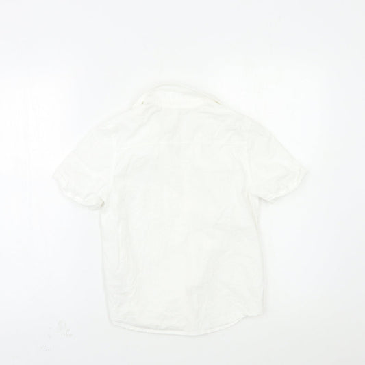 H&M Boys White   Basic Button-Up Size 8-9 Years