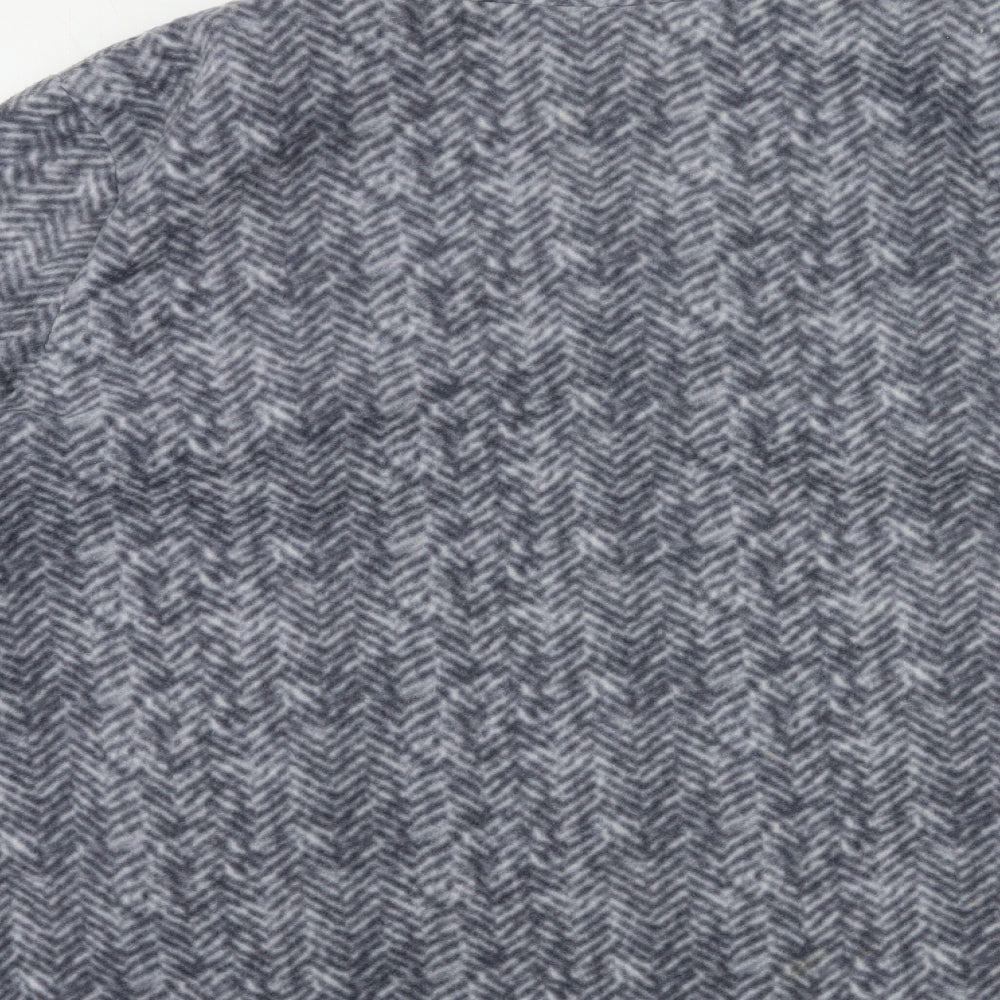 Anne De Lancay Womens Grey Check  Overcoat Coat Size 2XL