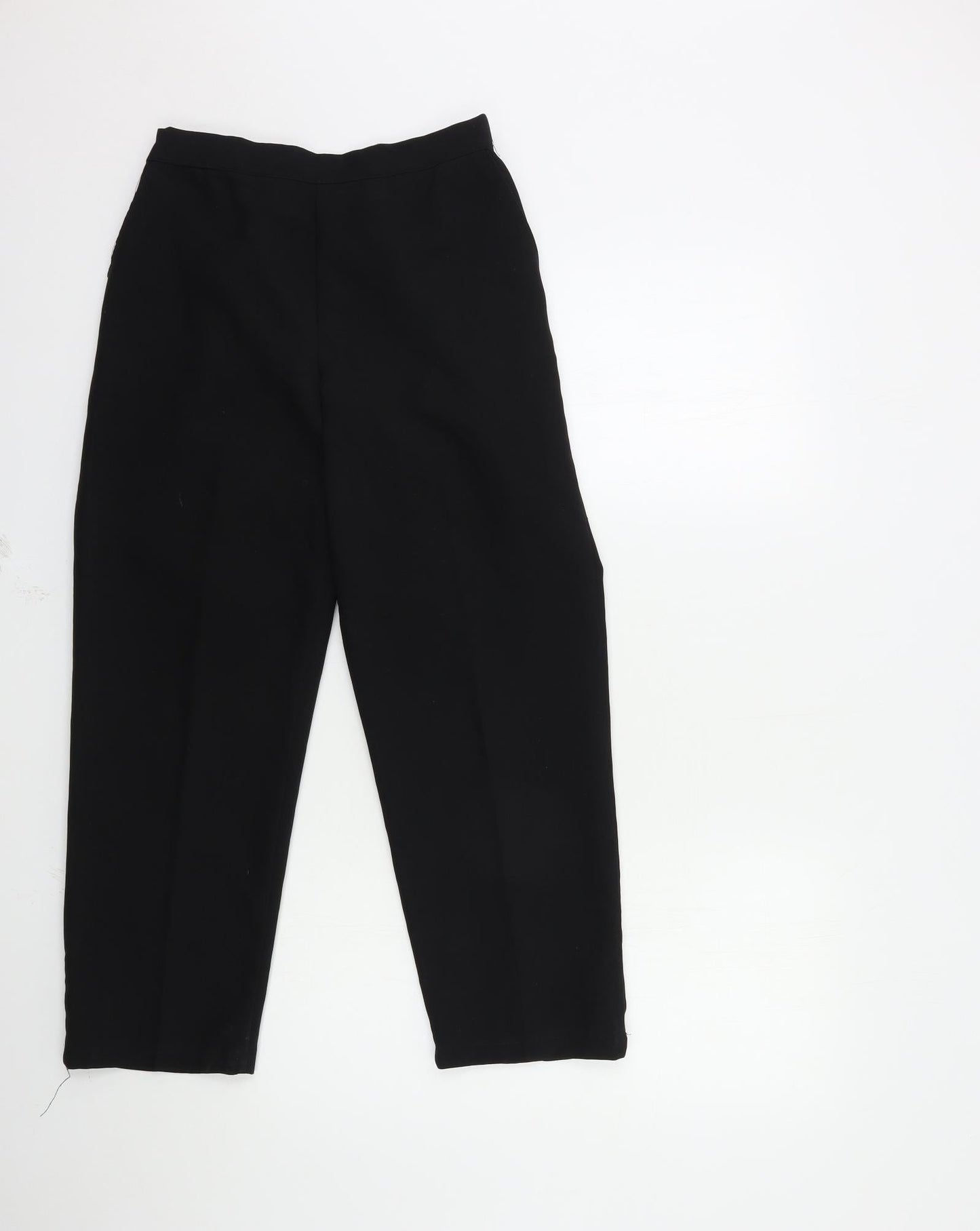 Preworn Womens Black   Trousers  Size 12 L26 in
