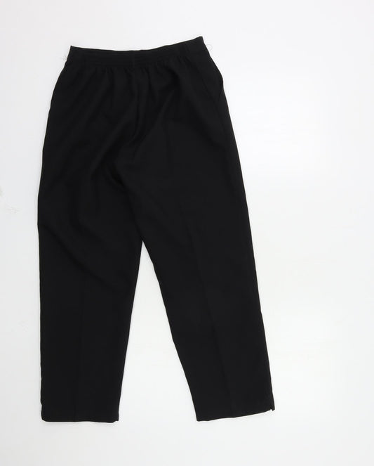 Preworn Womens Black   Trousers  Size 12 L26 in