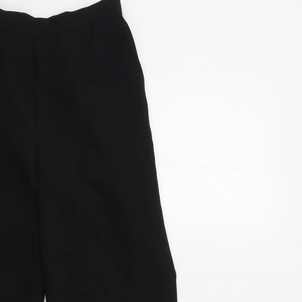 Preworn Womens Black   Trousers  Size 12 L26 in