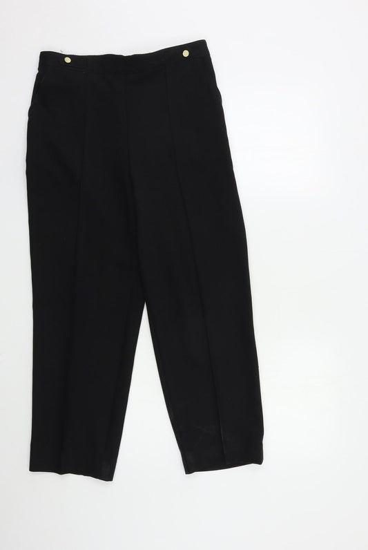 Marks and Spencer Womens Black   Trousers  Size 10 L27 in