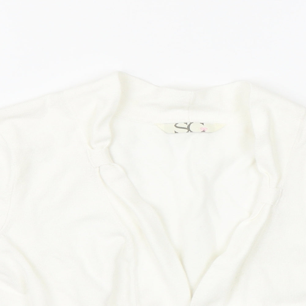 BHS Womens White   Cape Jumper Size 14