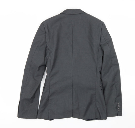 Topshop Mens Grey   Jacket Suit Size 34