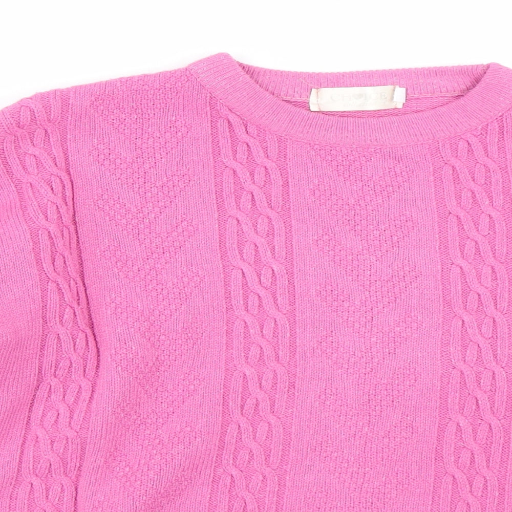 Choice Womens Pink   Pullover Jumper Size XL