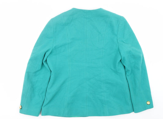 Nico Nico Womens Green   Overcoat Coat Size 14