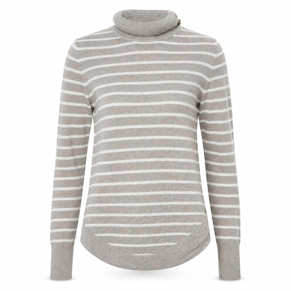 Warehouse Womens Brown Striped  Pullover Jumper Size 8