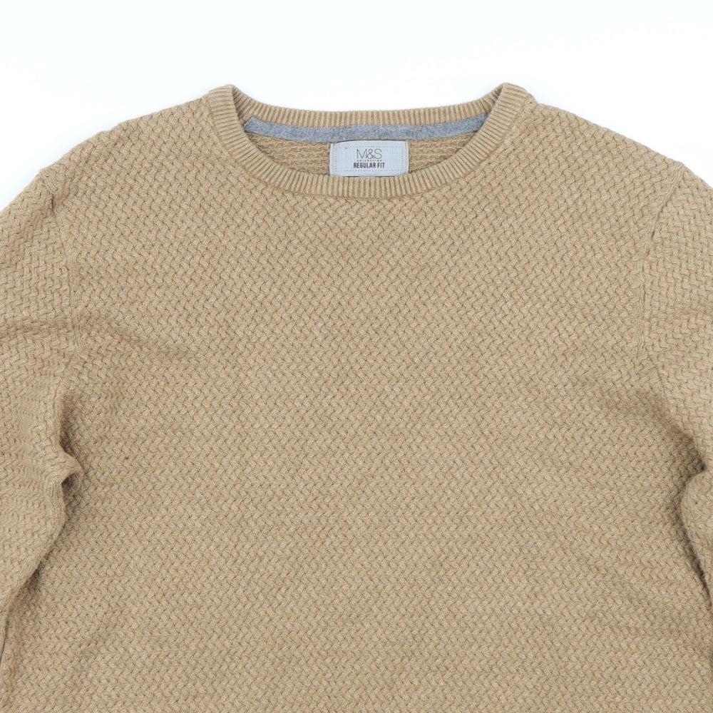 M&S Womens Brown   Pullover Jumper Size M