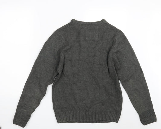 Soulstar Mens Grey   Pullover Jumper Size M