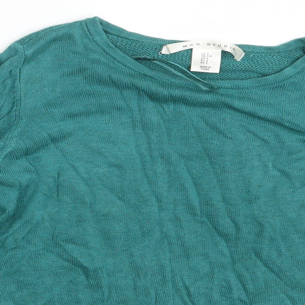 Max Studio Womens Green   Pullover Jumper Size S