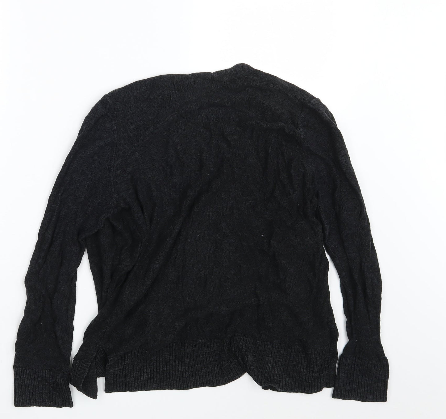 Gap Womens Black  Rayon Wrap Jumper Size M