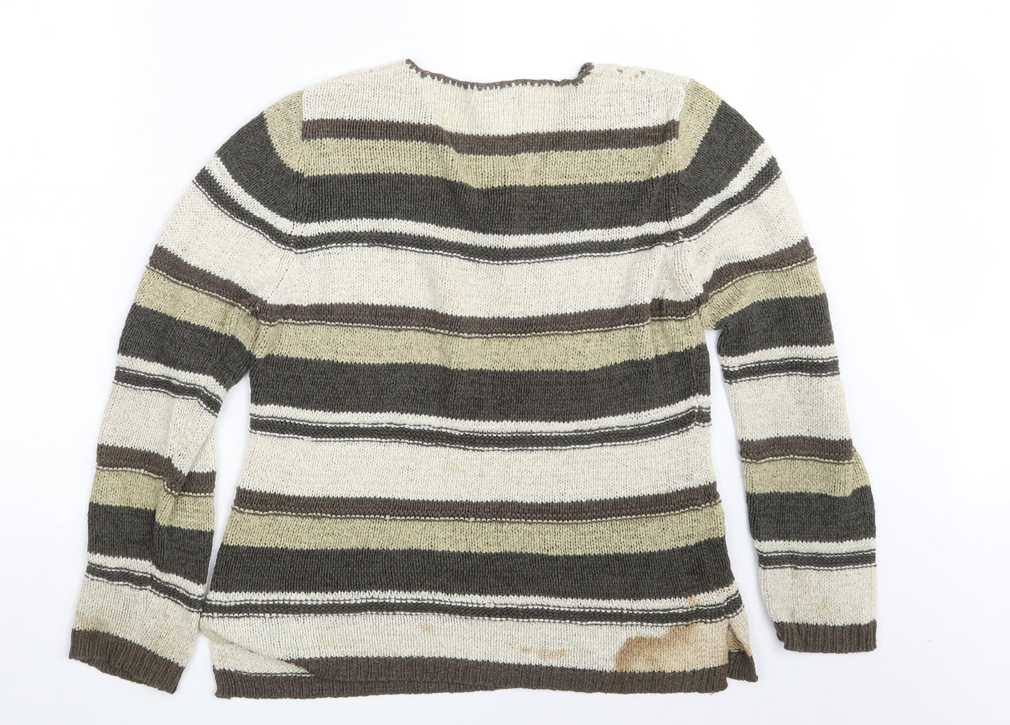 Papaya Womens Multicoloured Striped  Pullover Jumper Size 16